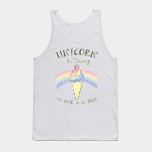 Unicorn Ice Cream Tank Top